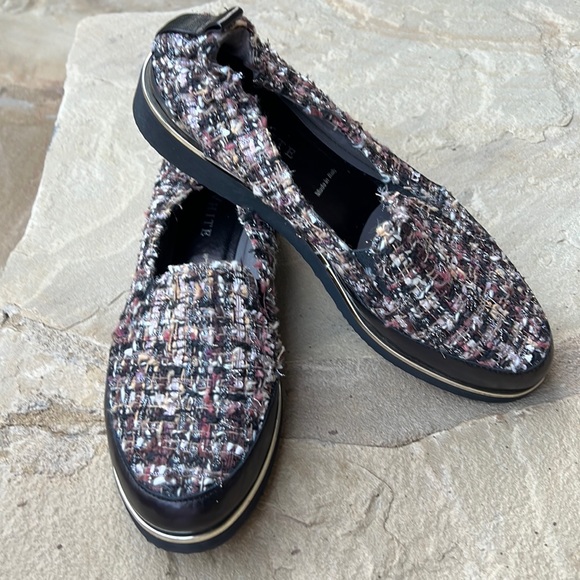 Ron White Sha-Nell Tweed Slip On Flats - Picture 2 of 13